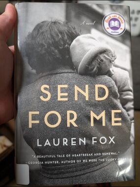 Send For Me by Lauren Fox - Black & Cream Hardcover Novel